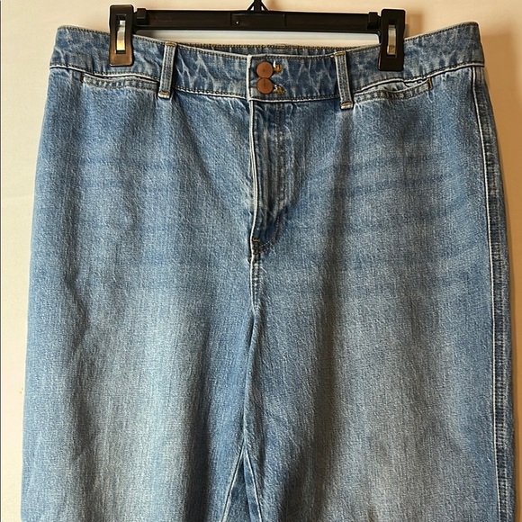 Talbots Women's High Waist Straight Leg Ankle Jeans Denim Blue Size 12 - Picture 5 of 16